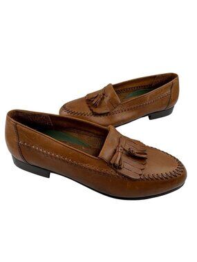 -Paragon Kiltie Tassle Loafer Mens 10.5 Brown Leather Quiet Luxury Dress Shoes